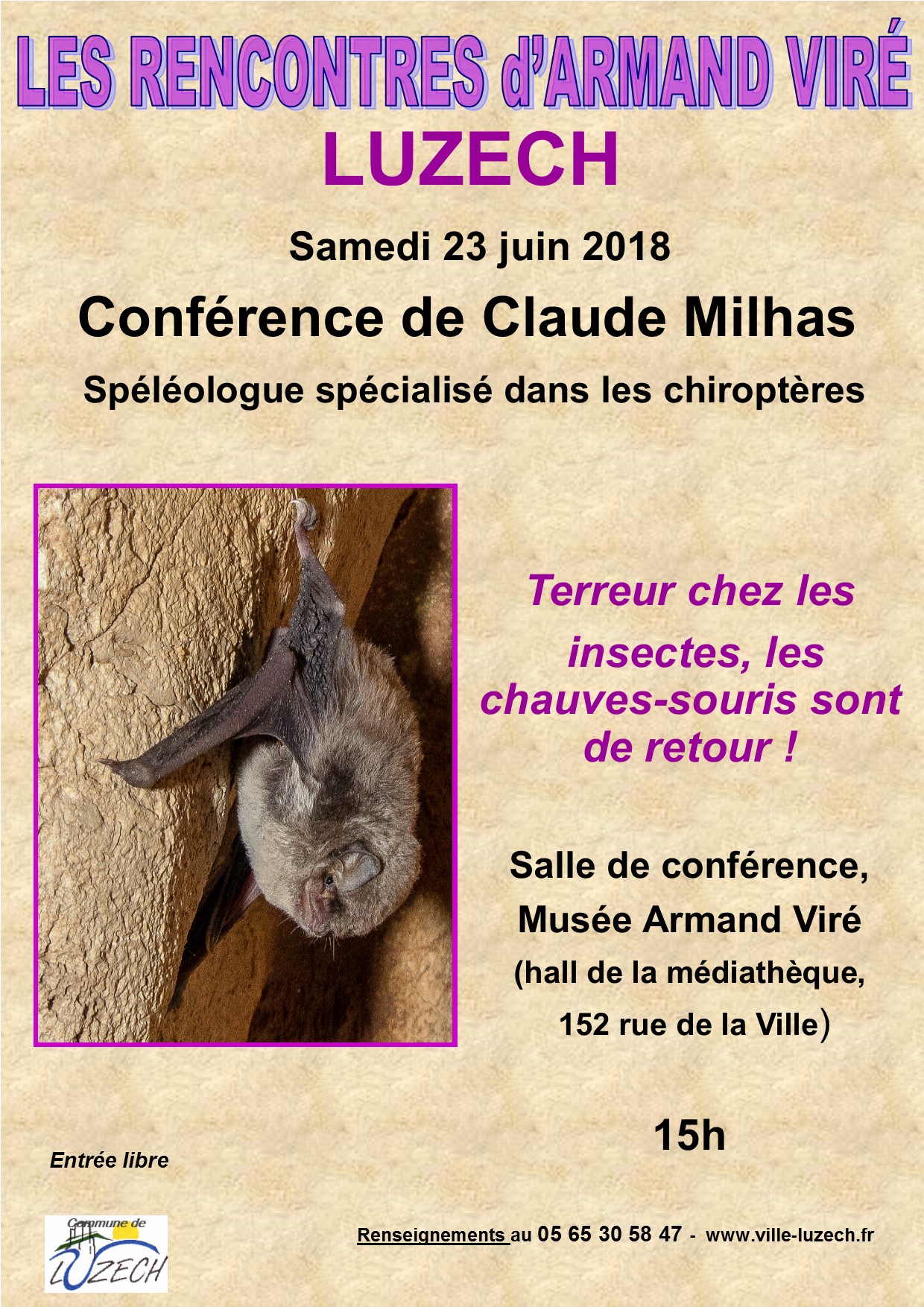 Conférence sur les chauves-souris Conférence sur les chauves-souris
