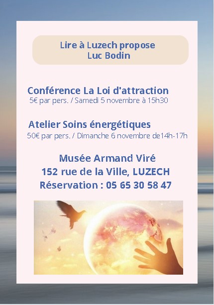 Conférence et Atelier avec Luc Bodin